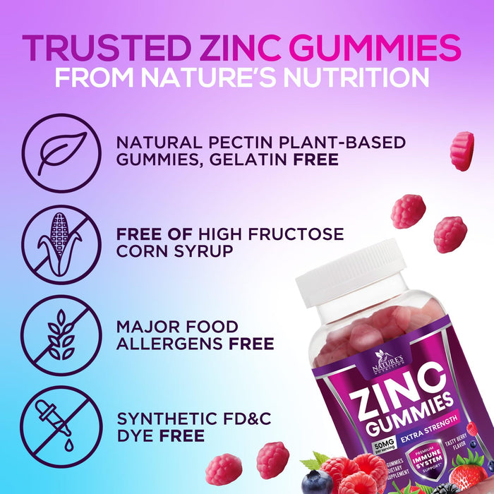 Zinc Gummies 50mg – 120 Gummies