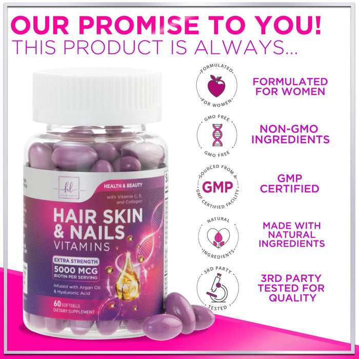 Hair – 5000mcg – 60 Softgels