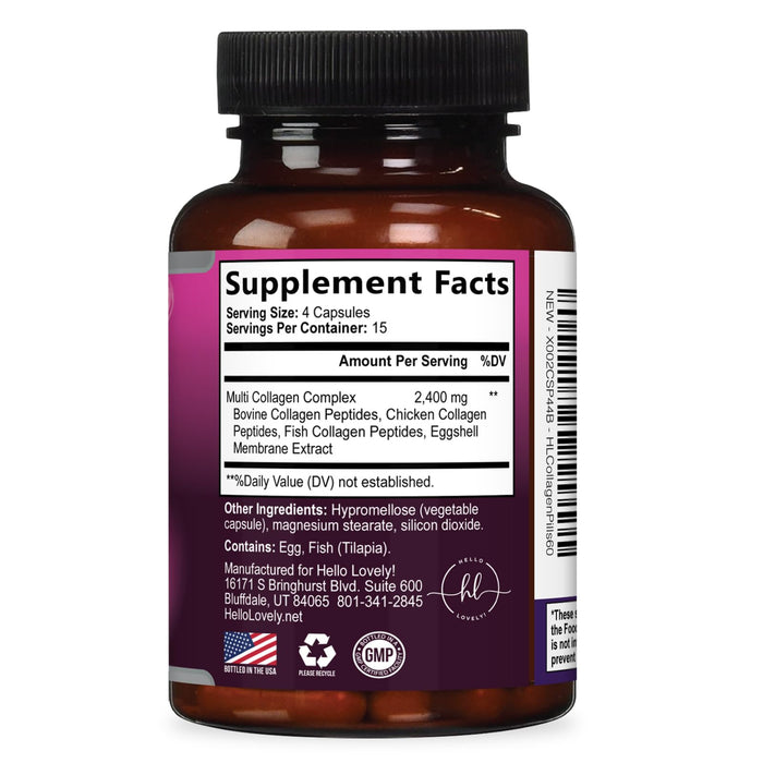 Multi Collagen Peptides – 60 Capsules