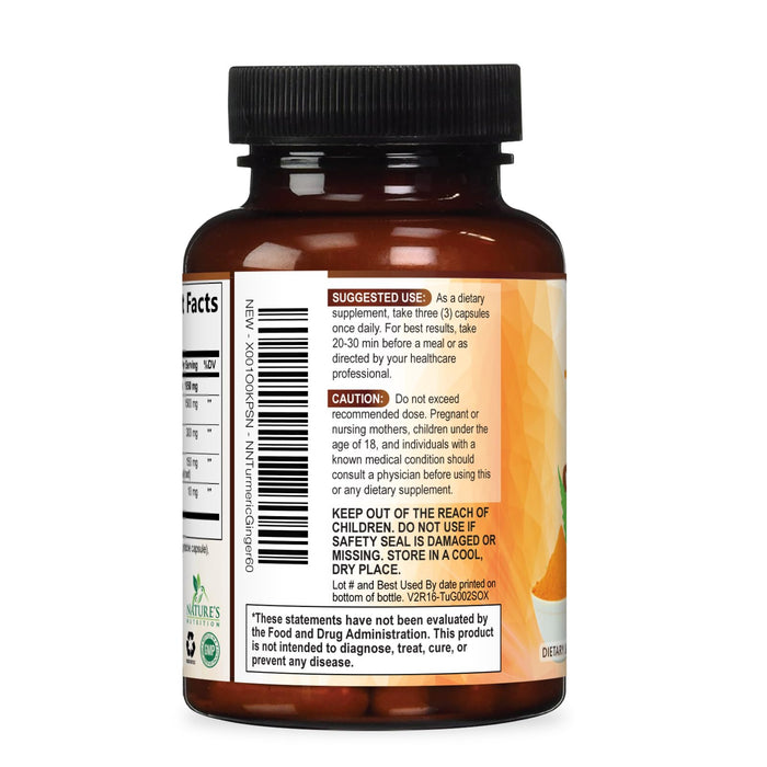 Turmeric Curcumin 1950mg – 60 Capsules