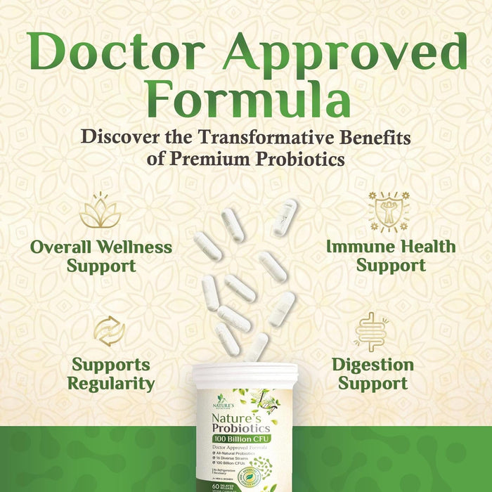 Probiotics for Women Capsules - 100 Billion CFU Prebiotics, Acidophilus Probiotics Supports Immune System Digestive Health, Supports Occasional Constipation & Bloating, Daily Supplement