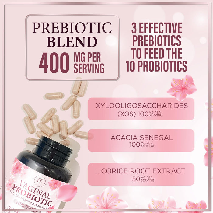 Vaginal Probiotics for Women – 50 Billion CFU – 60 Capsules