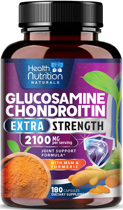 Glucosamine Chondroitin MSM 2100mg Complex – 180 Capsules