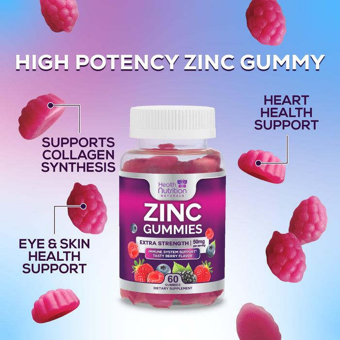 Zinc 50mg Gummies – 60 Gummies