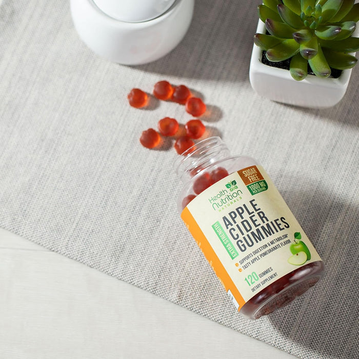 Vegan Apple Cider Vinegar Gummies | 120 Count | ACV Supplement, Advanced Weight Loss, Belly Fat Burn, Detox & Cleanse, Natural Apple Flavor, Non-GMO, Gluten Free Gummy for Adults