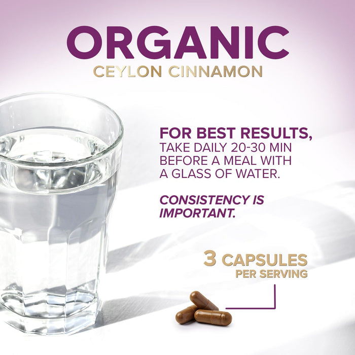 Ceylon Cinnamon Capsules 1800mg – 60 Capsules