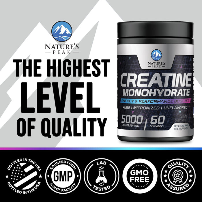Creatine Powder 5000mg (5g) – 60 Servings