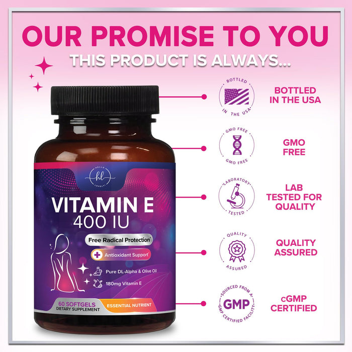 Vitamin E – 180mg – 60 Softgels