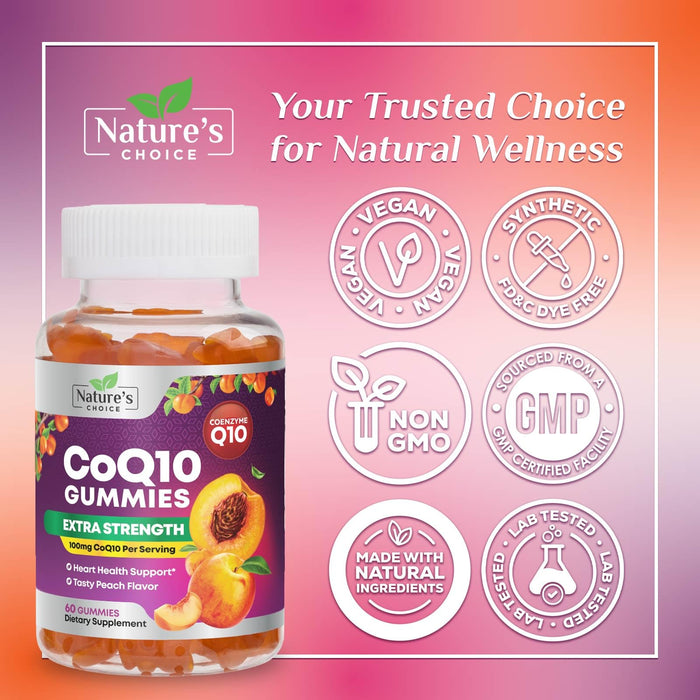 CoQ10 100mg Gummies – 60 CoQ10 Gummies