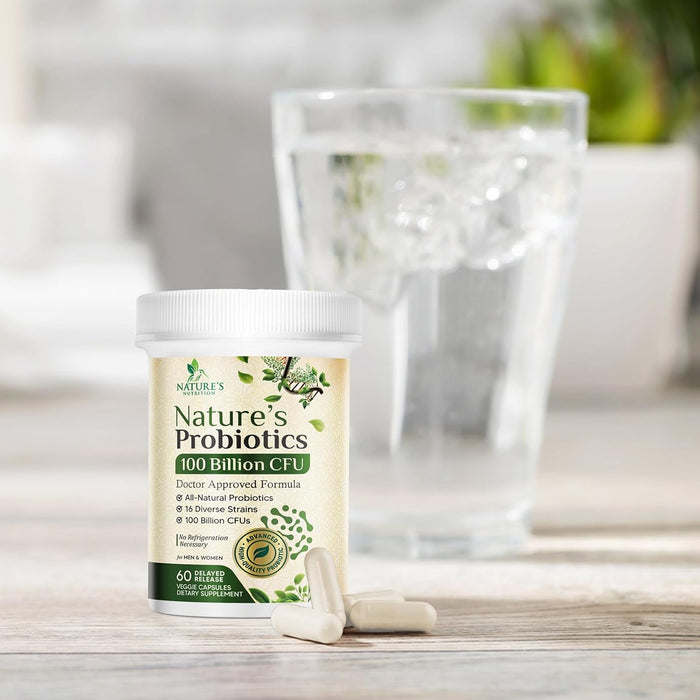 Probiotics for Women Capsules - 100 Billion CFU Prebiotics, Acidophilus Probiotics Supports Immune System Digestive Health, Supports Occasional Constipation & Bloating, Daily Supplement