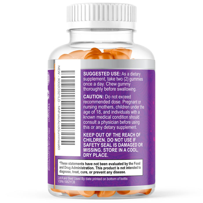 Prenatal Vitamins for Women Gummies – 1335mcg – 60 Gummies
