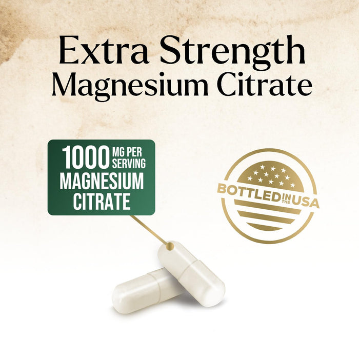 Magnesium Citrate 1000mg – 180 Capsules