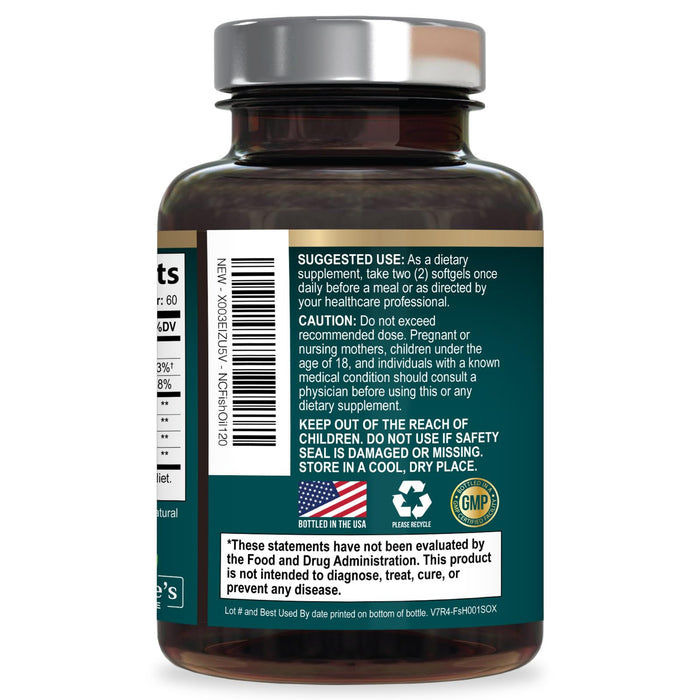 Omega-3 Fish Oil – 2400mg – 120 Softgels