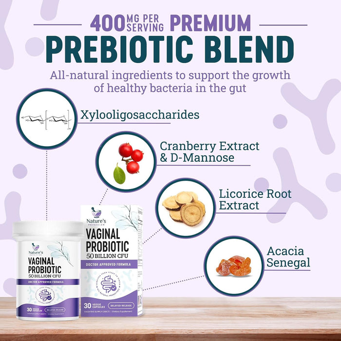 Vaginal Probiotic – 50 Billion CFU – 30 Capsules
