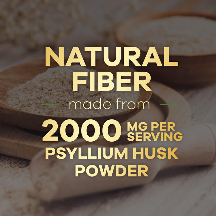 Psyllium Husk Fiber 2000mg – 120 Capsules