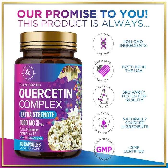 Quercetin 1000mg Servings – 60 Capsules