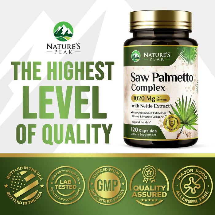 Saw Palmetto for Men Prostate – 120 Capsules