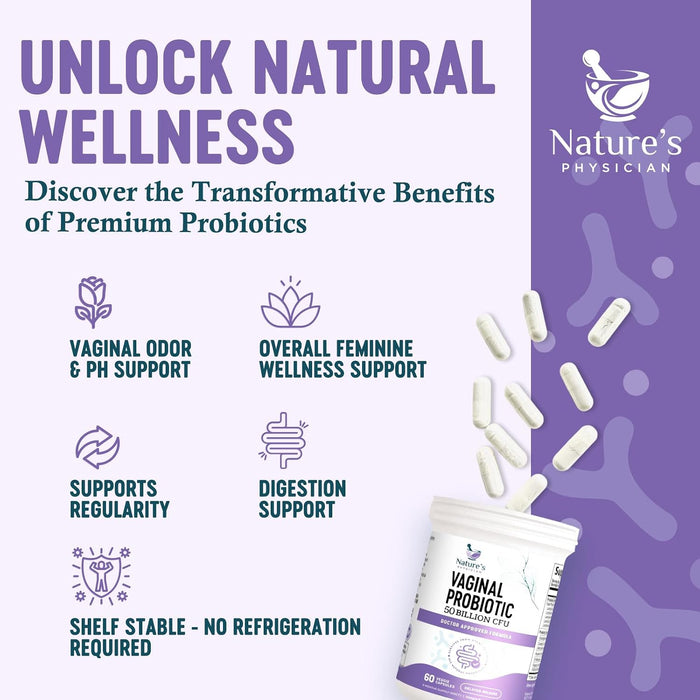 Vaginal Probiotic – 50 Billion CFU – 60 Capsules