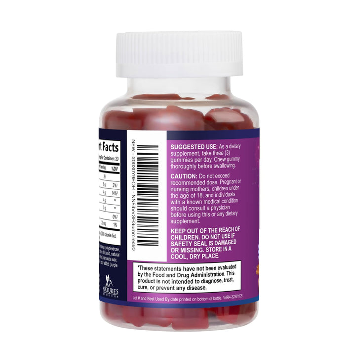 Prebiotic Fiber Gummies – 60 Gummies