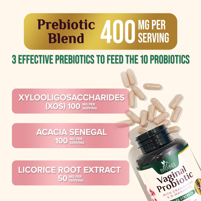 Vaginal Probiotics for Women – 50 Billion CFU – 60 Capsules