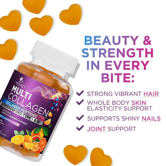 Collagen Gummies for Women with Vitamin C – 60 Gummies