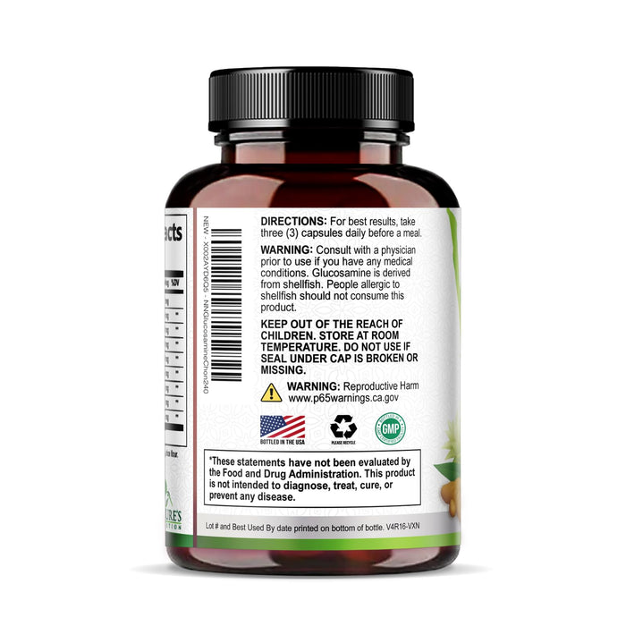 Glucosamine Chondroitin MSM 2100mg Complex – 240 Capsules