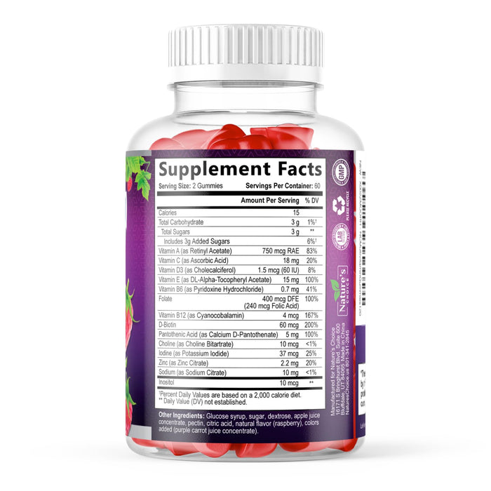 Multivitamin Gummies with Vitamins A – 120 Gummies