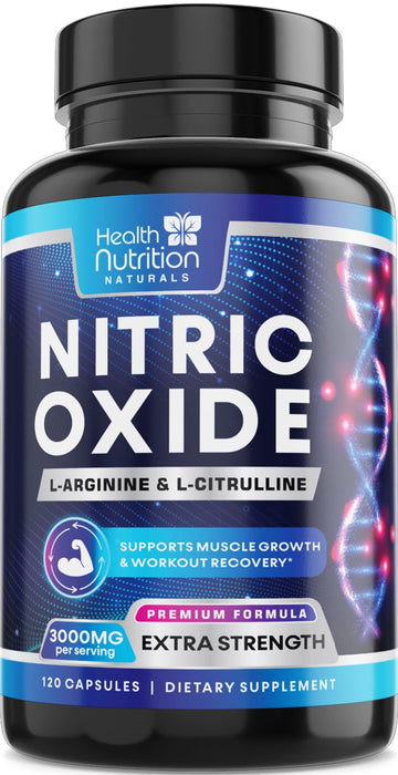 Nitric Oxide Formula with L-Arginine + Citrulline – 120 Capsules