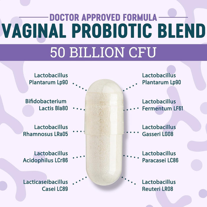 Vaginal Probiotic – 50 Billion CFU – 60 Capsules