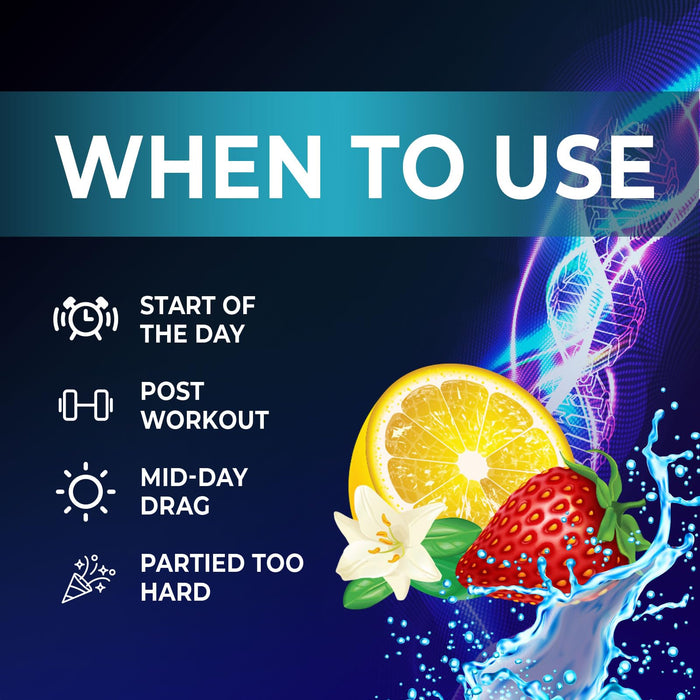 Hydration Electrolyte Packets - Daily Liquid Replenisher Powder - Electrolyte Multiplier with Minerals, Potassium & Real Salt - Vegan, Non-GMO - Tasty Lemon Flavor Hydration Electrolytes - 16 Servings
