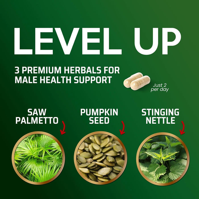 Saw Palmetto for Men 1000MG Prostate Health Supplement - Saw Palmetto Extract Prostate Support Supplement, Prostate Supplements for Men's Health Support, Prostate Urinary Health Support, 60 Capsules