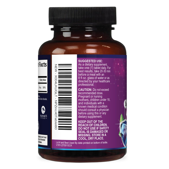 Zinc 40mg – 60 Day Supply