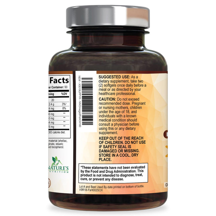 Omega-3 Fish Oil – 2400mg – 180 Softgels