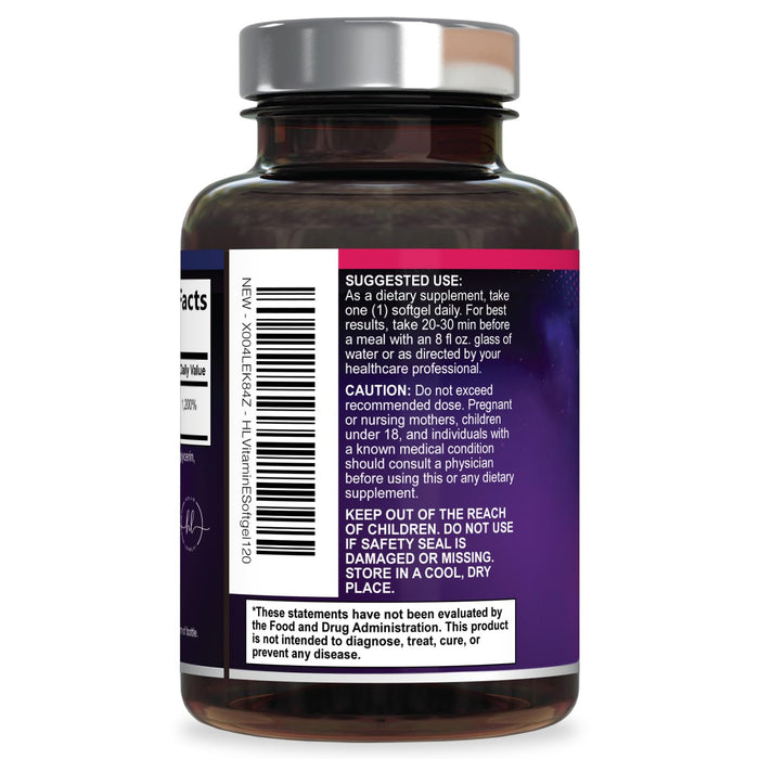 Vitamin E – 180mg – 120 Softgels