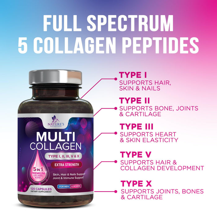 Multi Collagen Peptides – 120 Capsules