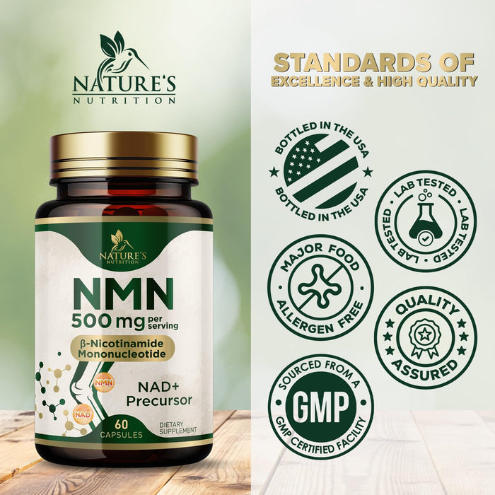 NMN – 500mg – 60 Capsules