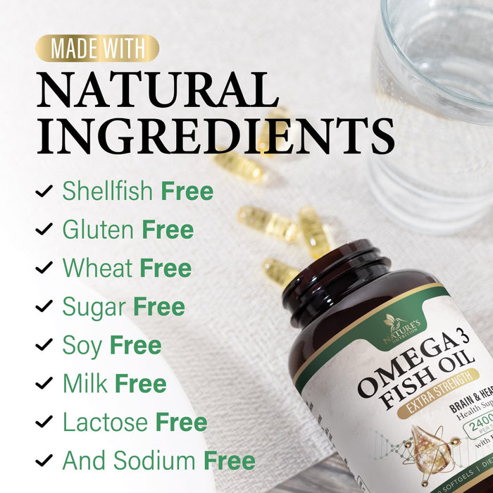Omega-3 Fish Oil – 2400mg – 120 Softgels