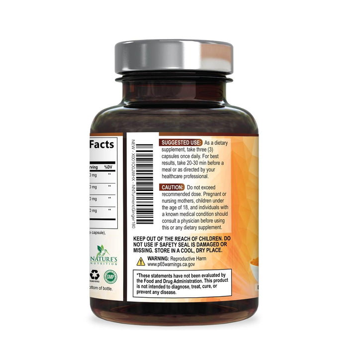 Turmeric Curcumin 1950mg – 180 Capsules