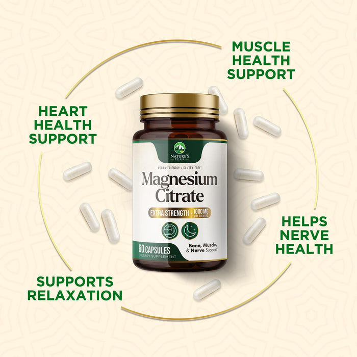 Magnesium Citrate 1000mg – 60 Capsules