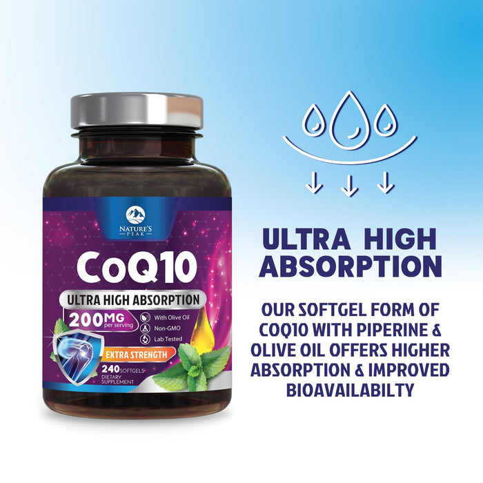 CoQ10 200mg – 240 Softgels