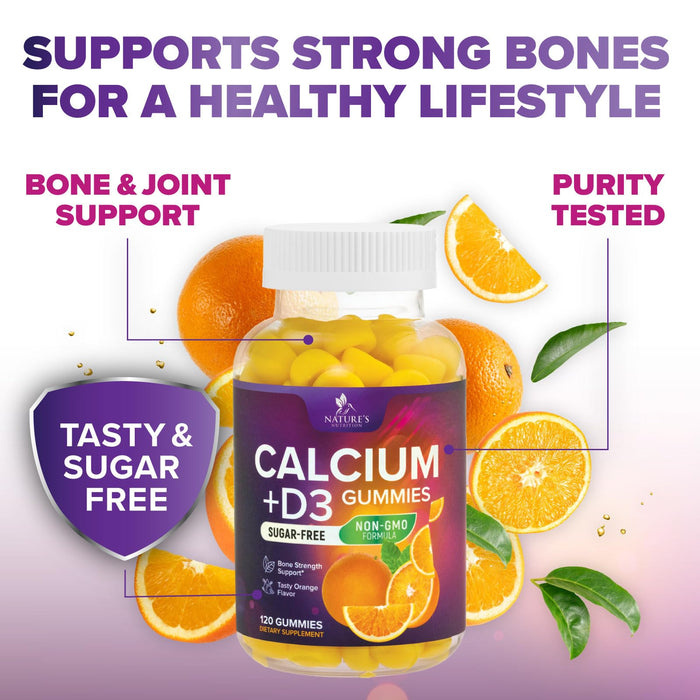 Chewable Calcium – 400 IU – 120 Gummies