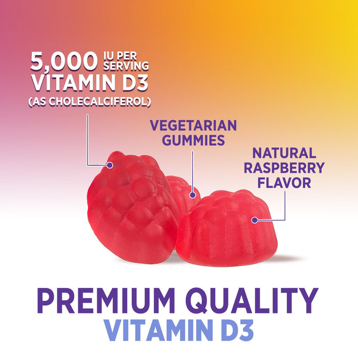 Vitamin D3 Gummies 5000 IU (125 mcg) – 120 Gummies