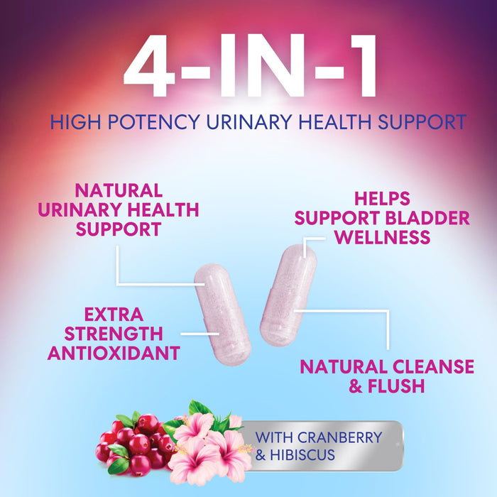 D-Mannose Supplement 1,350mg with Cranberry, Hibiscus & Dandelion - Fast-Acting, Natural Bladder & Urinary Tract Support for Women & Men â€“ Flush & Cleanse Impurities â€“ Non-GMO, Vegan â€“ 120 Capsules