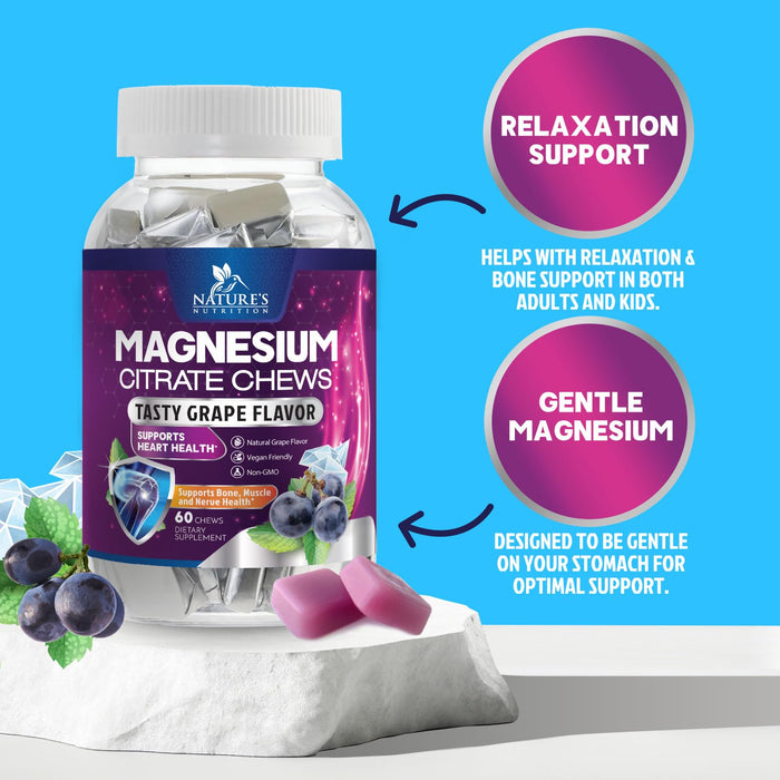 Magnesium Citrate Gummies 100mg – 60 Count
