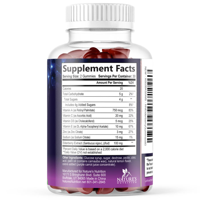 Sambucus Elderberry – 60 Gummies