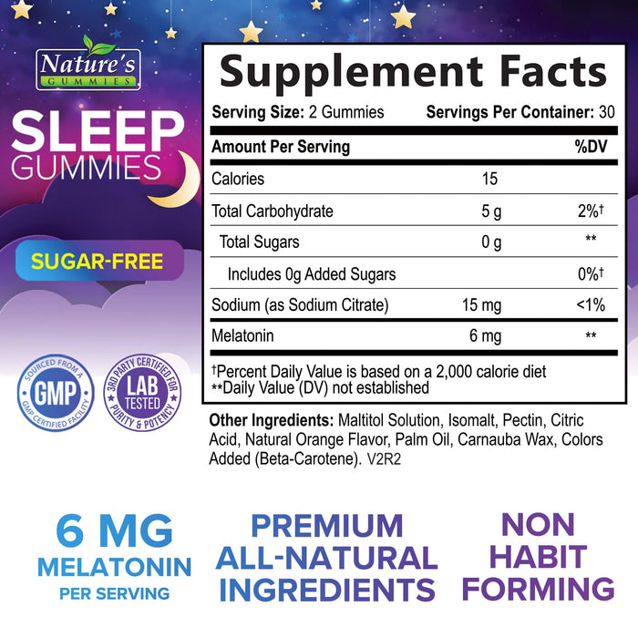 Sleep Gummies 6mg – 60 Gummies