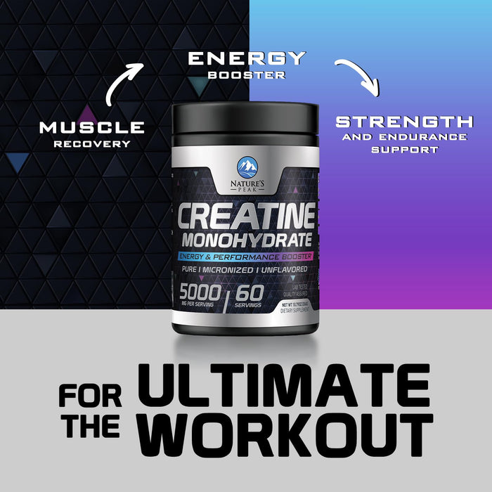 Creatine Powder 5000mg (5g) – 60 Servings