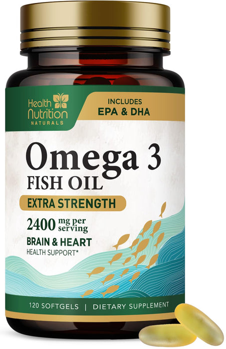 Omega-3 Fish Oil – 1200mg – 120 Softgels
