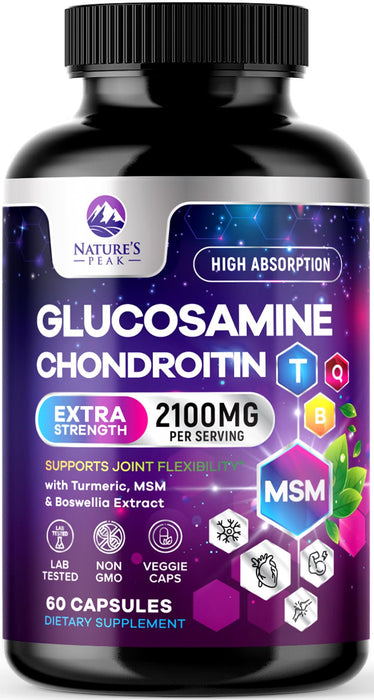Glucosamine Chondroitin MSM Joint 2100mg – 60 Capsules