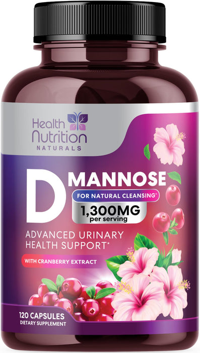 D-Mannose 1,000mg – 120 Capsules